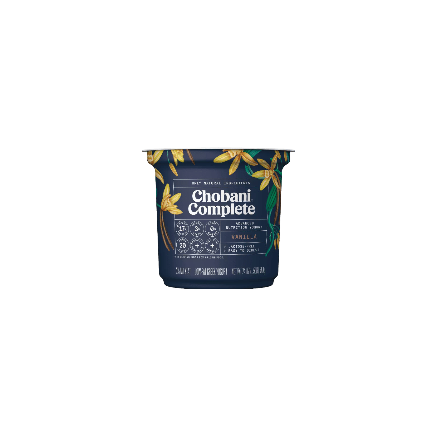 Chobani Complete Vanilla Greek Yogurt 1 Chobani Complete Vanilla Greek Yogurt