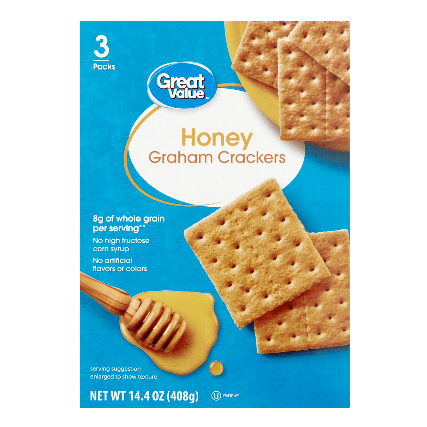 Great Value Honey Graham Crackers 1 Great Value Honey Graham Crackers