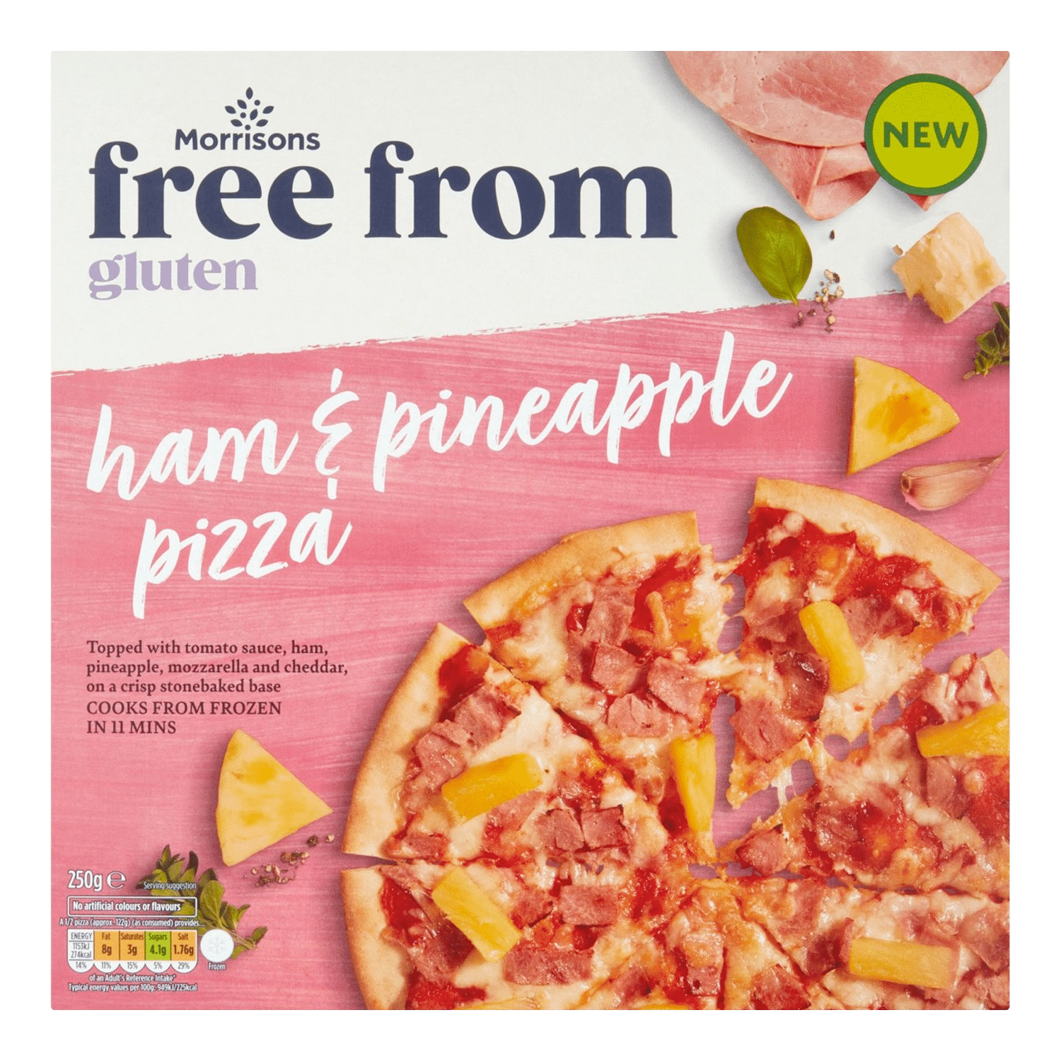 Morrisons Free From Ham & Pineapple Pizza 1 Morrisons Free From Ham & Pineapple Pizza