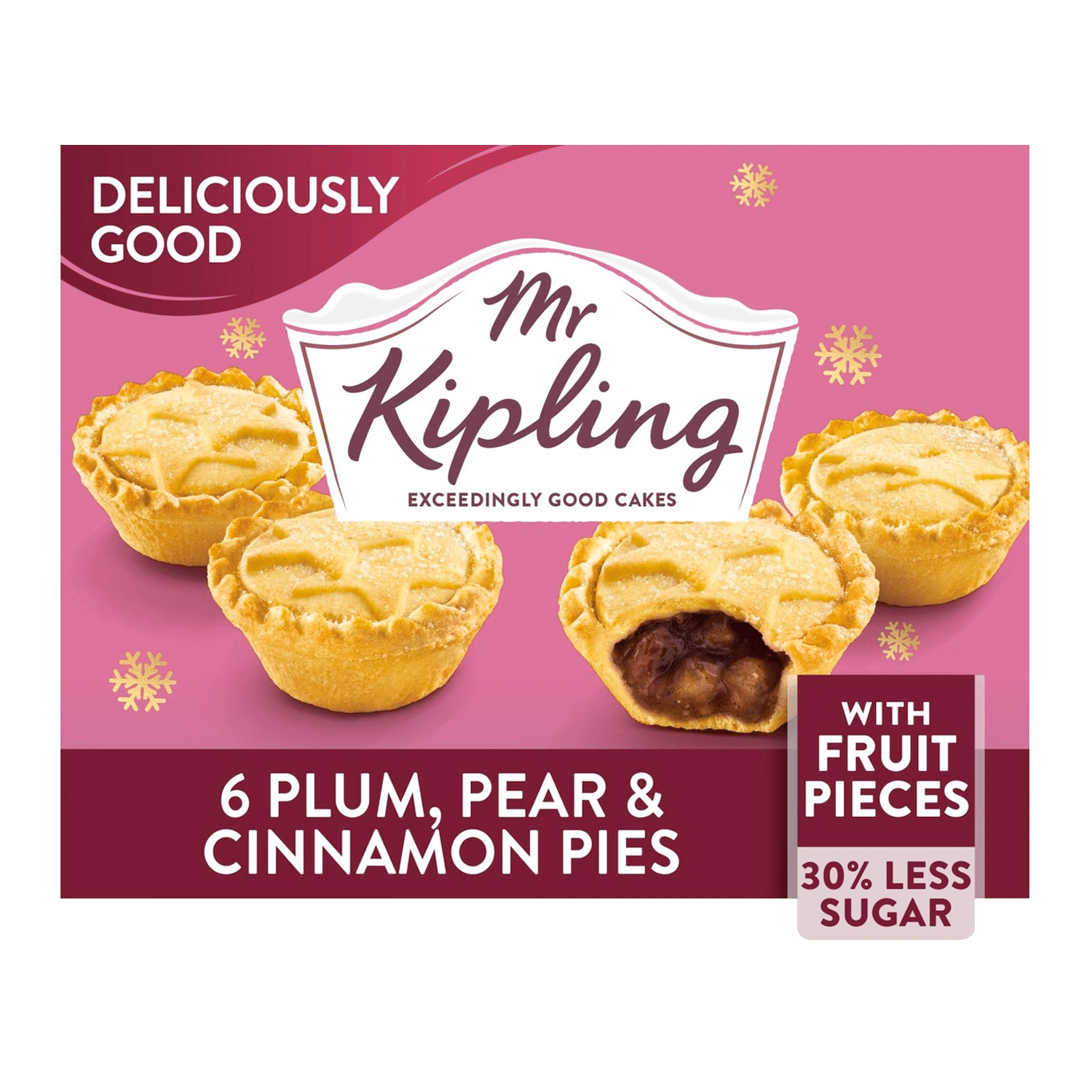 Mr Kipling 6 Deliciously Good Plum Pear And Cinnamon Pies 1 Mr Kipling 6 Deliciously Good Plum Pear And Cinnamon Pies