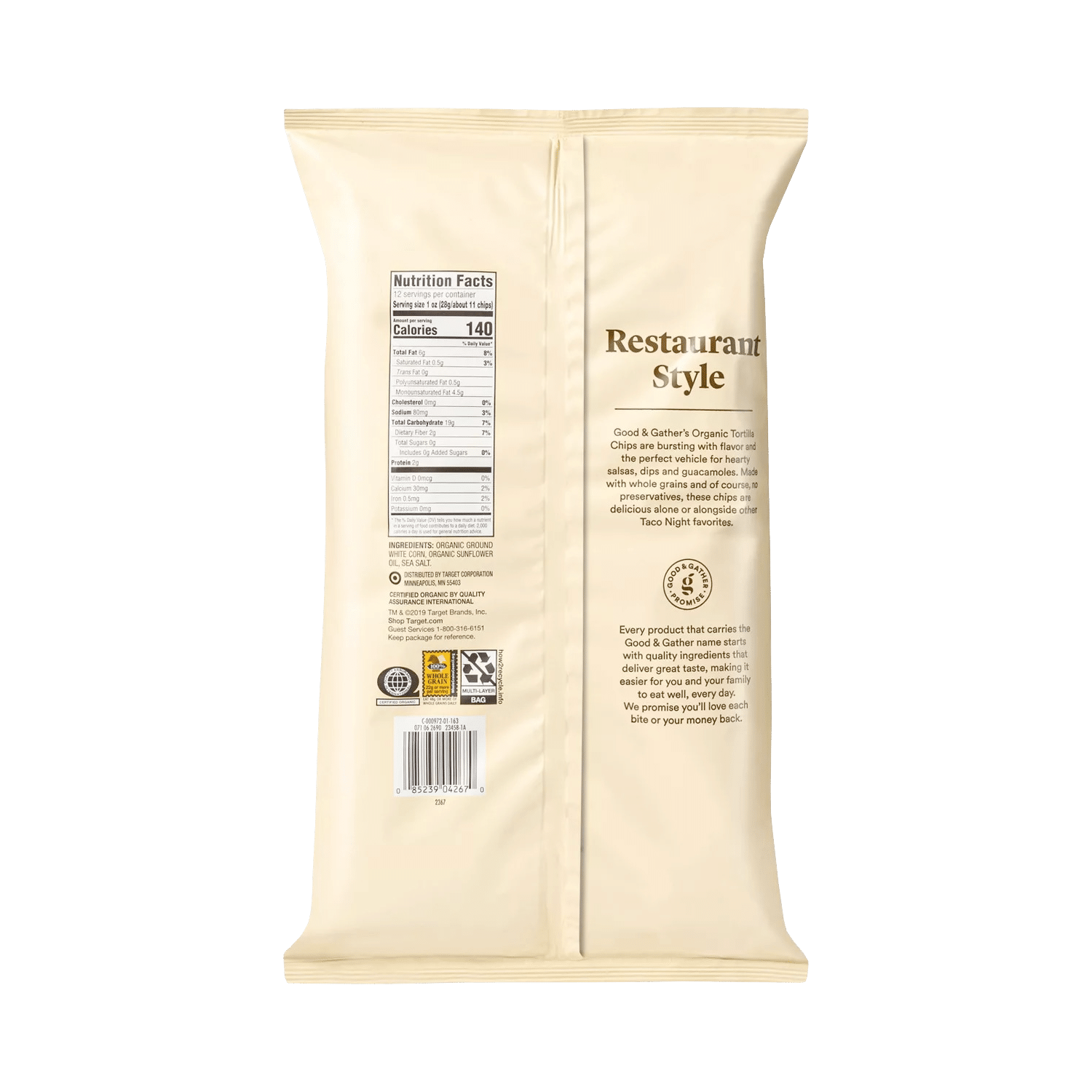 Organic White Corn Tortilla Chips 2 Organic White Corn Tortilla Chips - Image 2