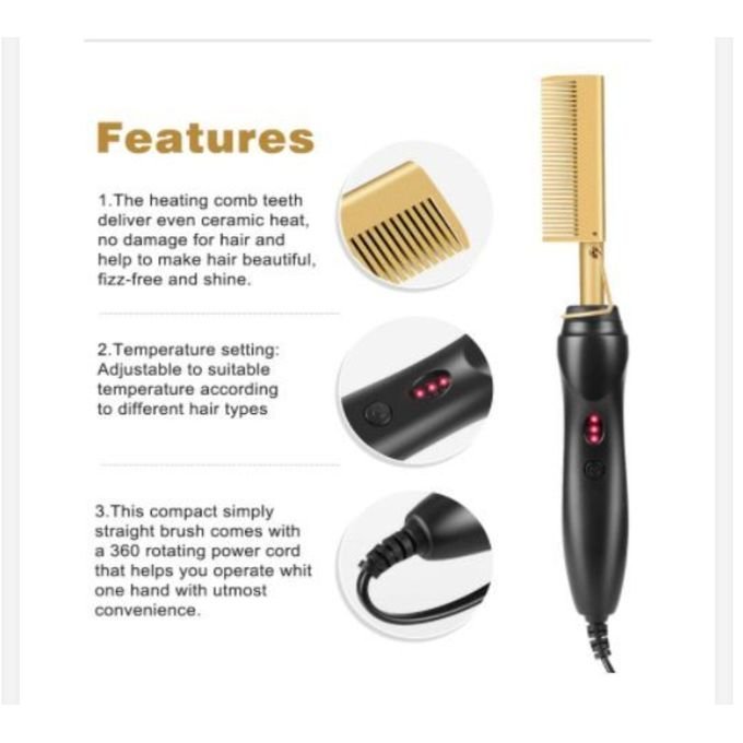 HOT STYLING HAIR COMB 2 HOT STYLING HAIR COMB - Image 2