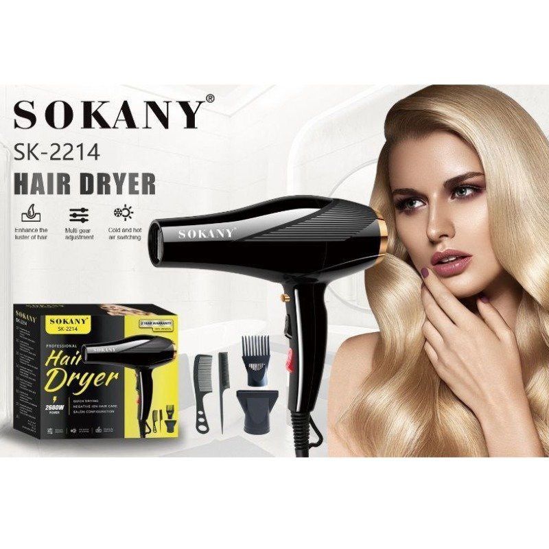 Sokany 2600watt Hair Dryer With Accessories 1 Sokany-2600watt-Hair-Dryer-With-Accessories.